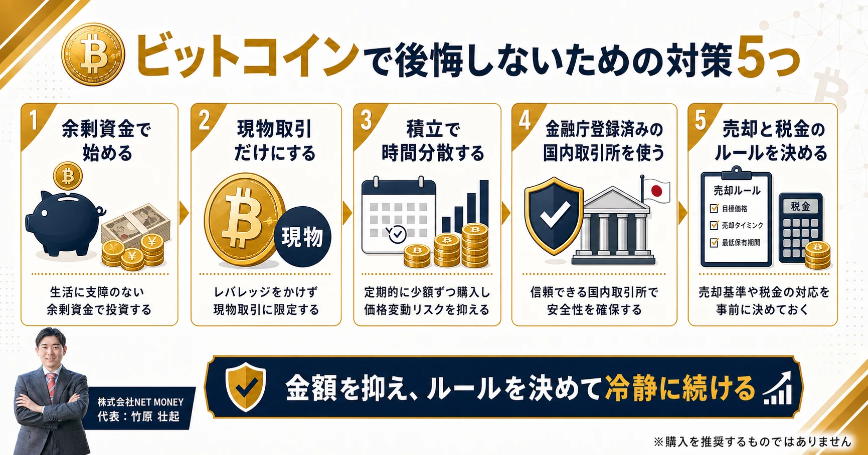 ビットコインで後悔しないための5つの対策