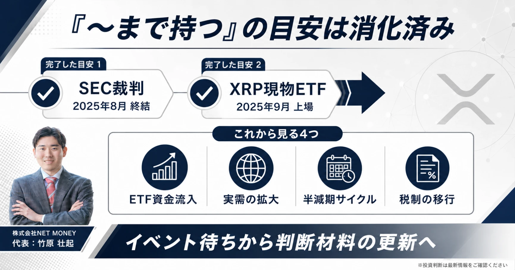 リップル（XRP）のガチホで今後確認する4つの判断材料