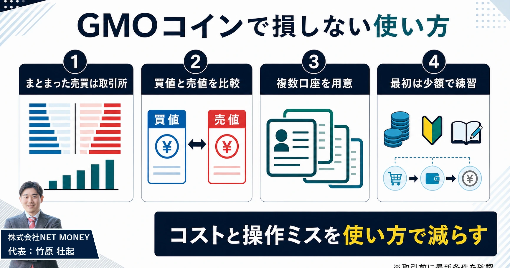 評判を踏まえた、GMOコインで損しない使い方3つ