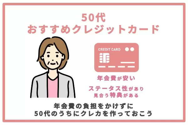 50代以上におすすめのクレジットカード
