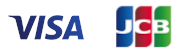 国際ブランドロゴ(Visa,JCB)