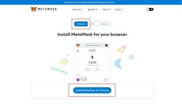 MetaMask|ウェブブラウザで登録|使用するブラウザの選択とインストールの開始