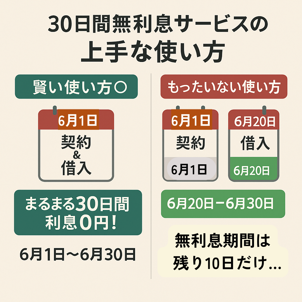 30日間無利息サービス