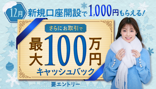最大1,001,000円相当がキャッシュバック