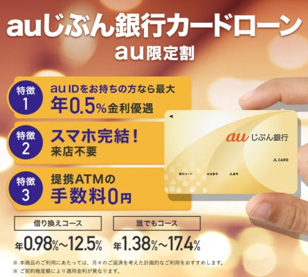 auじぶん銀行,au限定割