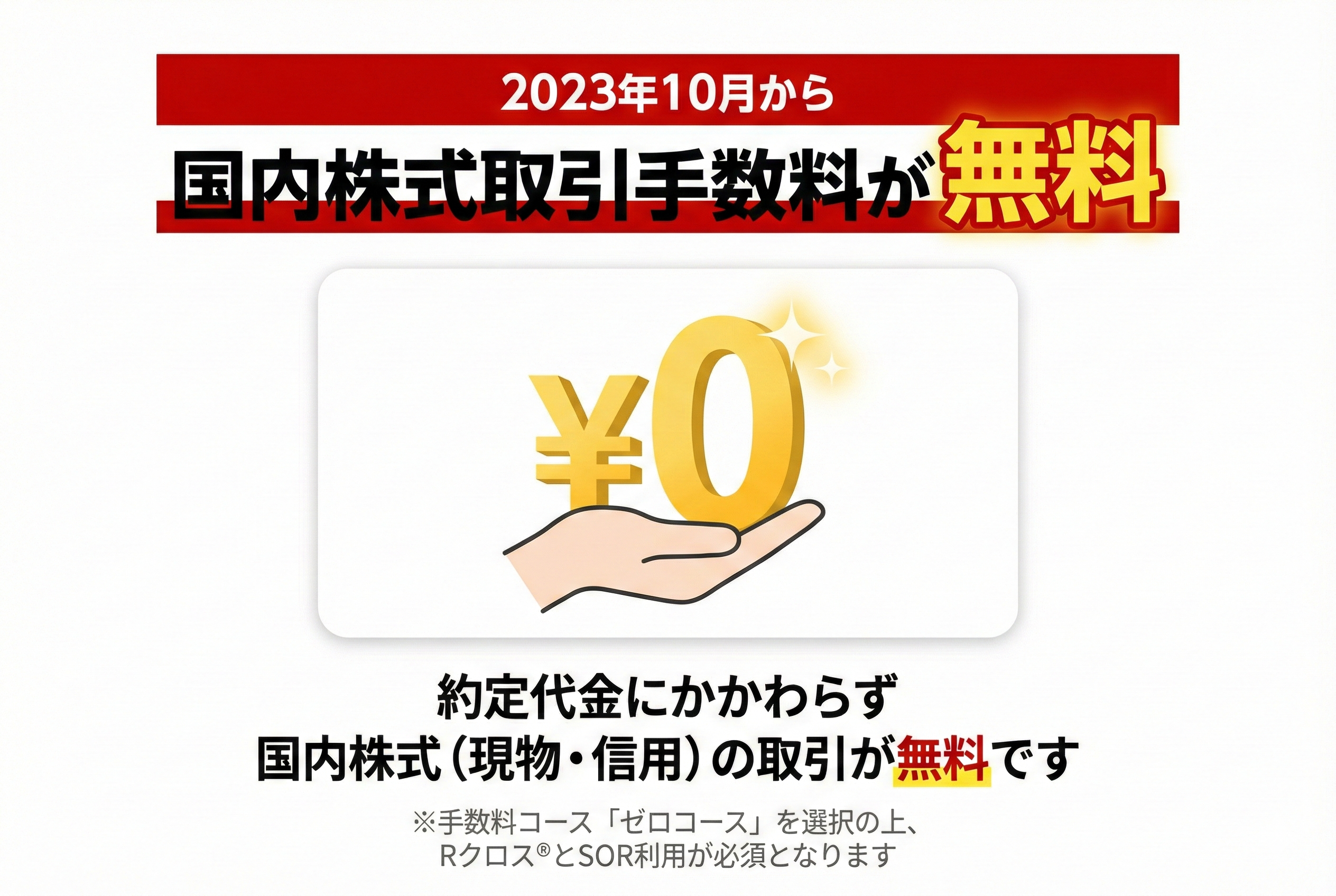 楽天証券株式手数料無料