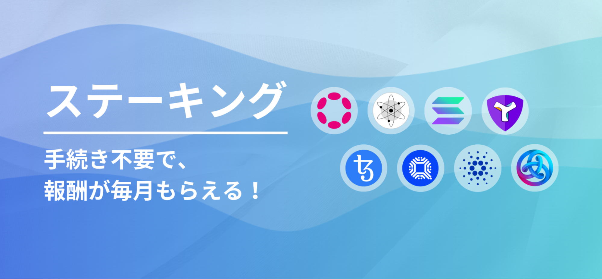 GMOコイン|ステーキング-手続き不要で報酬が毎月もらえる！