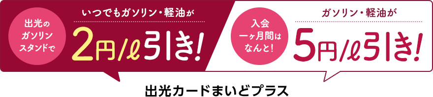 出光カードまいどプラス_ガソリン値引き