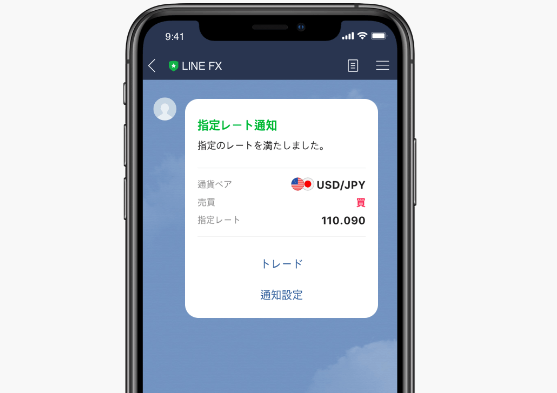 LINEアプリの通知機能