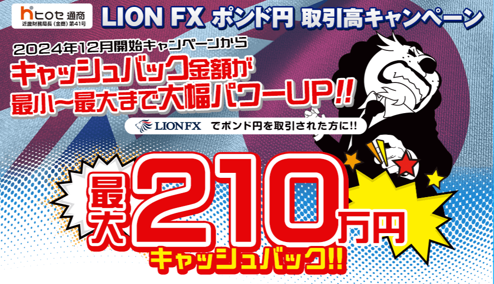 12月LION FXポンド円取引高キャンペーン!