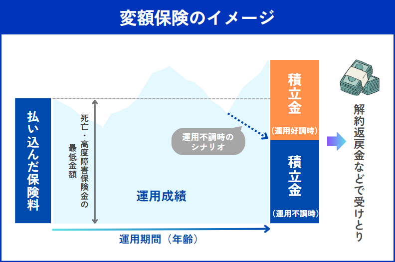 変額保険のイメージ
