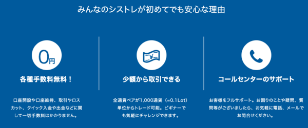 みんなのシストレは1,000通貨から取引が行える