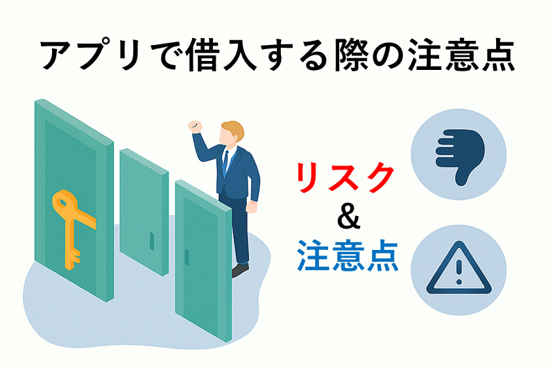 アプリで借入れする際の注意点とリスク