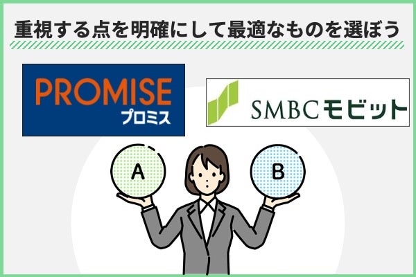 重視する点を明確にして最適なものを選ぼう