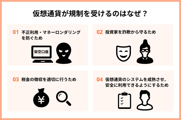 仮想通貨が規制を受けるのはなぜ?