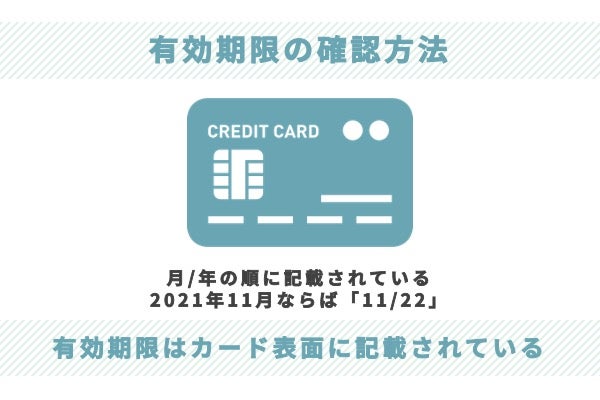 クレジットカードの有効期限の確認方法