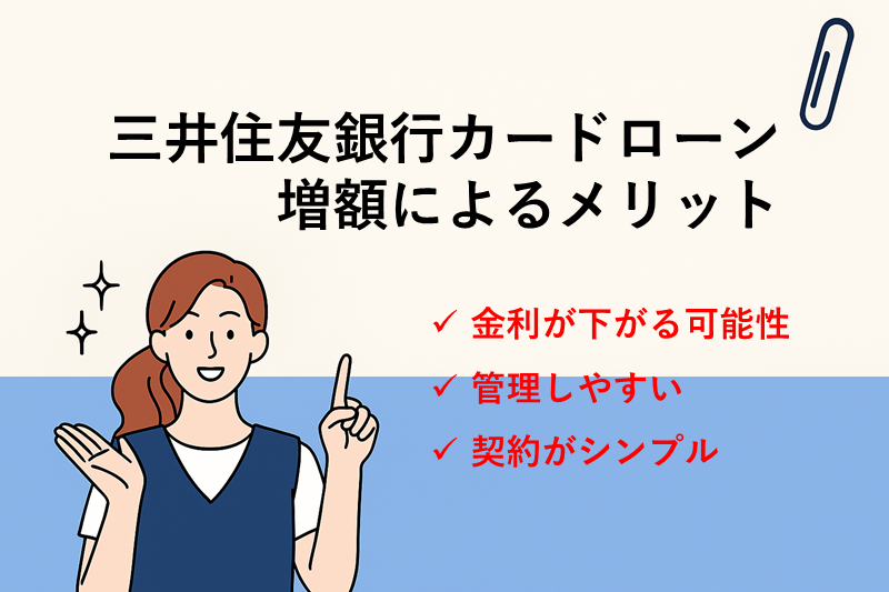 三井住友銀行カードローンの増額によるメリット