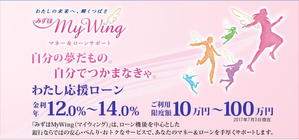 みずほ銀行,わたし応援ローン