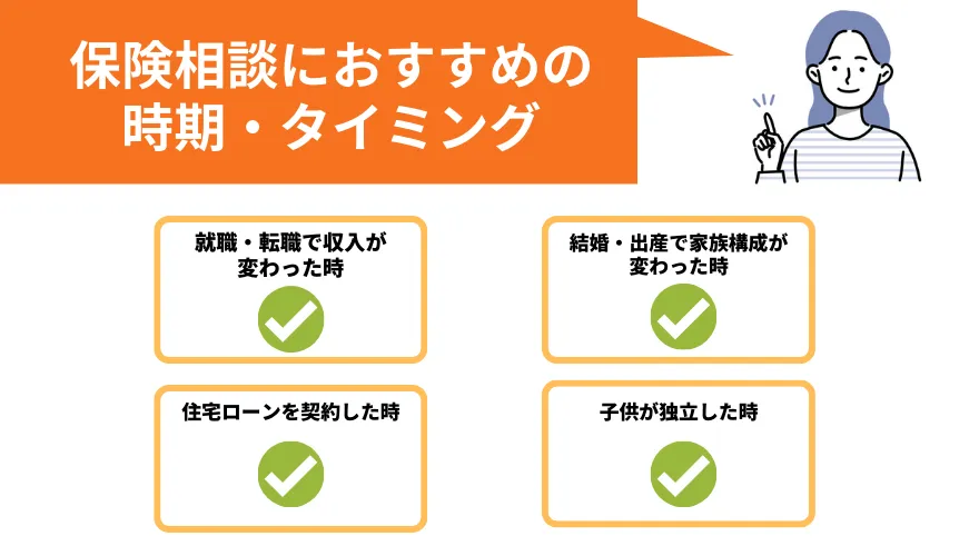 保険相談おすすめ_保険相談におすすめの時期