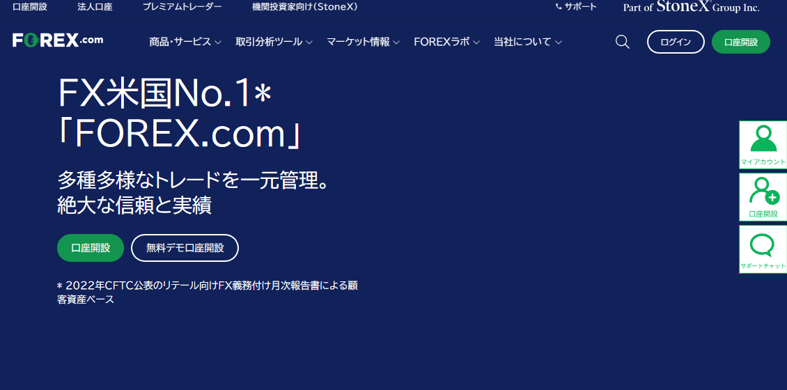 FOREX.com公式サイト