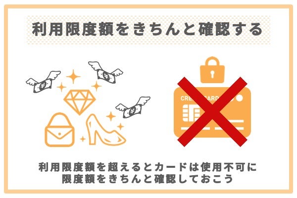 利用限度額を確認する