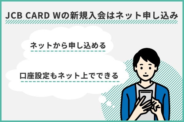 JCBカード Wを発行する方法